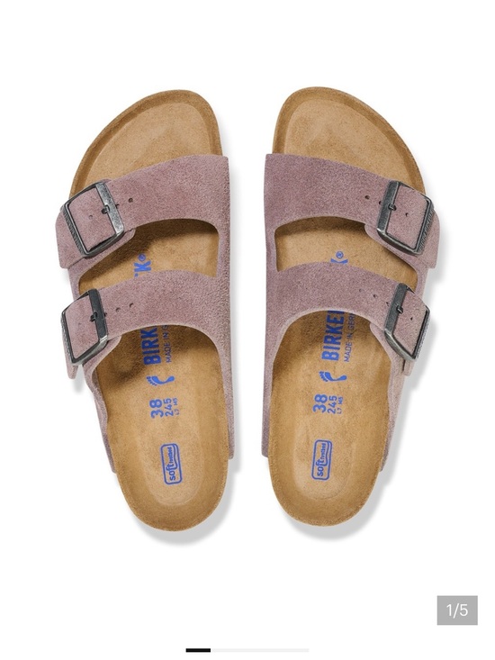 Birkenstock Shoes - NIB Birkenstock Arizona Suede faded purple  Sandals